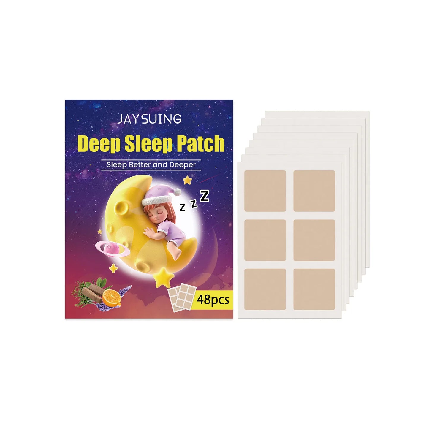Sleep Patches Insomnia Treatment Relieve Headache Decompression Neurasthenia Soothing Plasters Body Relaxing Help Sleeping Patch