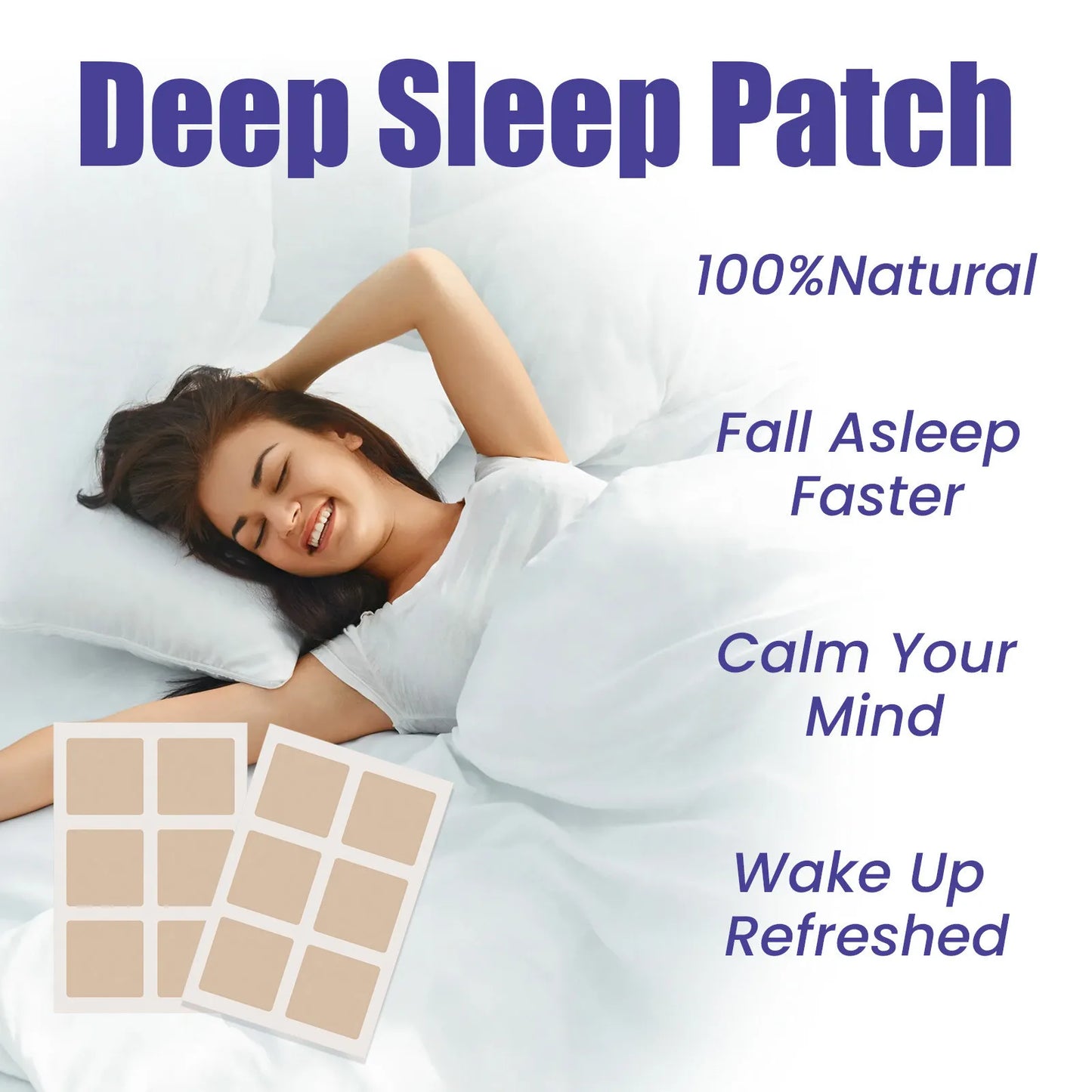 Sleep Patches Insomnia Treatment Relieve Headache Decompression Neurasthenia Soothing Plasters Body Relaxing Help Sleeping Patch